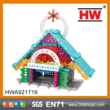 Cheap Intelligence Children's Building Blocks Diy Miniature House